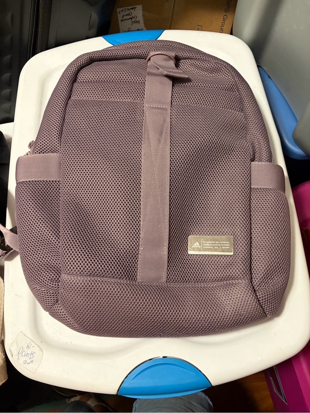 adidas Mauve Mesh Backpack